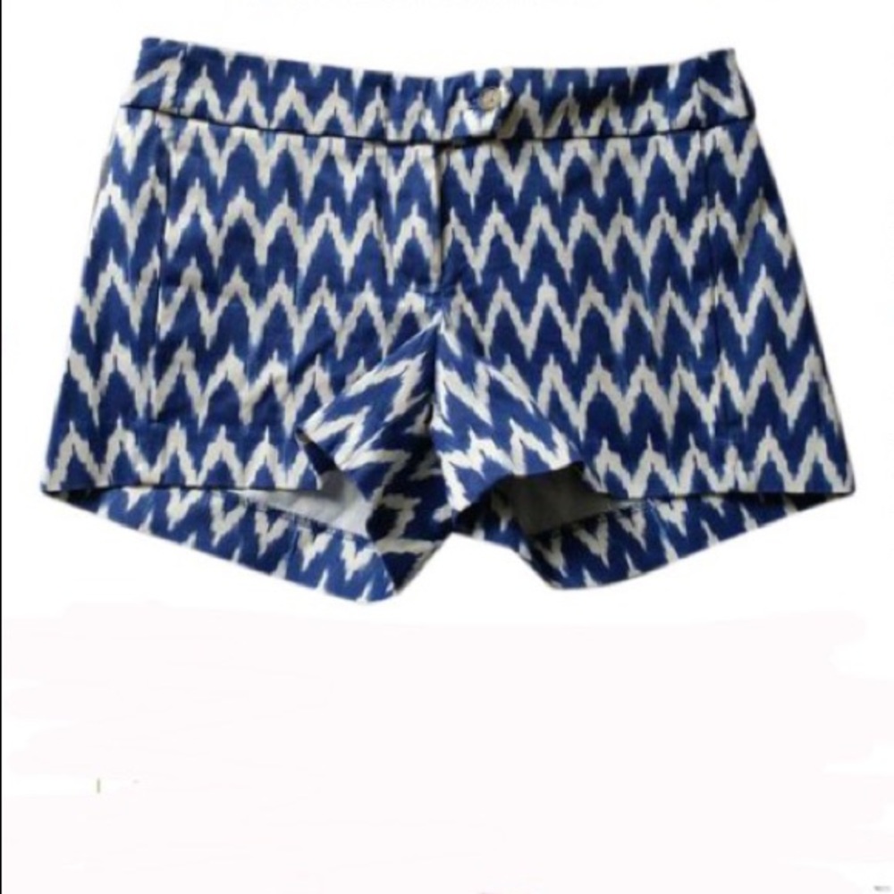 J. CREW Chino Shorts Blue & White size 6